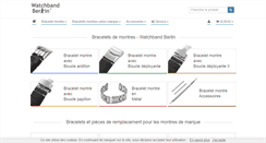 Desktop Screenshot of bracelet-montre.eu